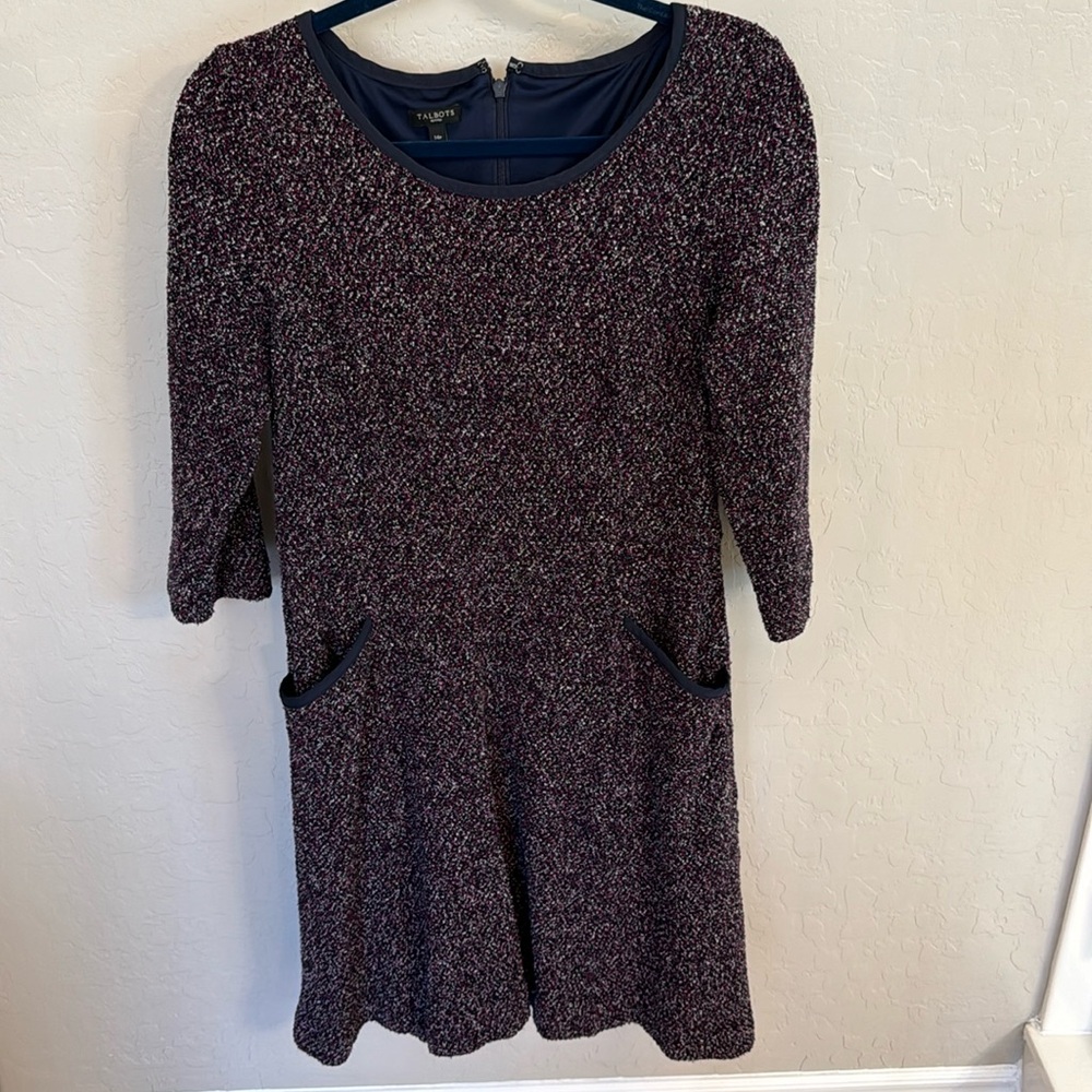 Talbots 3/4 length sleeve beautiful 14 dress